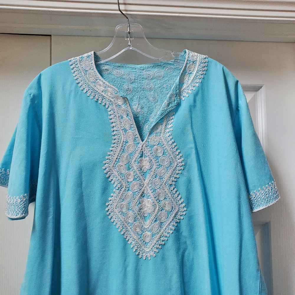 Light Blue Kurta Tunic Dress